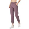 lu-52 Yoga outfit Womens Workout Sport Joggers Running Sweatpants with Pocket