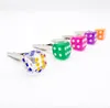 New Style Colorful Dice Shape Desktop Dry Herb Tobacco Preroll Cigarette Smoking Holder Tips Clip Clamp Tongs High Quality