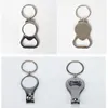 Sublimation Key Rings Blank White Metal Single Side For Sublimating Heat Transfer Keychain Christmas Valentine Pendants Gifts 496