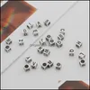 النتائج المكونات سحر المجوهرات 7x7mm من الفولاذ المقاوم للصدأ 26 رسائل مربعة ثلاثة nsional مثقبة السوار قلادة قلادة القلادة د.