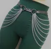 Belts 2021 Women Sexy Leather Garters Belt Girls039 Black Adjustable Harness Bondage Body Cosplay Harajuku Gothic Waist3514208