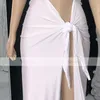 2021 Sexy White Avondjurk Mermaid Split Halter Hals Pageant Cocktail Evenement Prom Party Jurken
