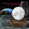 Magnetische zwevende 3D Moon Lamp houten basis 10 cm nachtlamp zwevende romantische lichte thuisdecoratie voor slaapkamer Y2001042563