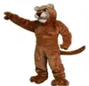 Leopard Panther Cat Cougar Mascot Costume Abbigliamento Carnevale Adult Fursuit Cartoon Dress cartoon Appareladults circus