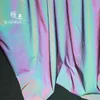 Rainbow Light Reflive Ristics Gradient Gradient Luminous Diy Путей Фон Декор Шляпы Куртка Пальто Одежда Дизайнерская Ткань 210702