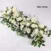 50 cm DIY fleur rangée Acanthosphere Rose Eucalyptus mariage décor fleurs rose pivoine hortensia plante mélange arc artificiel