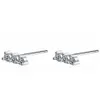 Nytt ankomst mode 925 Sterling Silver CZ Crystal Stud Earing For Women Valentine039S Day Gift White Black Blue 9074332941