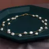 Ykknrbph Mulheres Barroco Pearl Long Colar Casamentos / Partido Presente Fine Jewelry Chains q0531