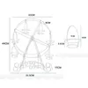 Pişirme Pasta Araçları 8 Bardak Metal Ferris Tekerlek Kek Tutucu Kek Vitrin Düğün Doğum Günü Partisi Standı Tatlı Dekor Aracı