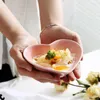 Home Dinnerware Ceramic pot seasoning dish ceramic heart-shaped dish kitchen multi-purpose dish