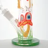 Shisha 3D-Pilz-Glasbong, leuchtet im Dunkeln, diffuses Downstem-Wasserrohr, gerades Perc-Dab-Rig, 18-mm-Innengewinde mit Schüssel