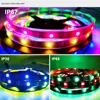 Bandes 20m WS2812B Bande LED RVB Adressable Individuellement WS2812 Lumière SP107E Contrôleur de Musique Bluetooth DC5V Transformateur Alimentation LED St