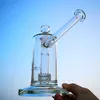 Mobius Decal Glass Bongs Hookahs 물 봉 금연 파이프 스테레오 매트릭스 슬릿 도넛 Perc Dab Rig Wax SideCar Oil Rigs Burner 18mm Famale Joint