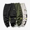 HIP HOP HAREM Joggers vrachtbroek voor mannen met multi-zakken linten man joggingbroek Streetwear casual heren S-5XL