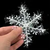 Souvenirs White Snowflake Ornaments Hanging Christmas Tree Decortion for Home Weddding party 6pcs