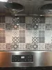 Art3d 30x30cm 3d ملصقات الحائط ذاتية اللصق المياه برهان رمادي Talavera المكسيكي قشر وتصنع باكسبلاش بلاط المطبخ الحمام، خلفيات (10 ورقة)