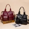 Umhängetasche für Frauen Casual Große Kapazität Multi-Pocket Tote Handtaschen Luxus Weiche Leder Crossbody Weibliche Messenger Bags