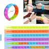 Fidget Toys Sensory Children '; S Color Tie - Bransoletka Bransoletka Anti Stress Dzieci Edukacja Edukacja Śmieszne prezenty i dorosłych dekompresji