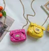 Baby handväskor mode prinsessan väska söt tjej cross-body väska koreanska barn små diamantkedjor väskor