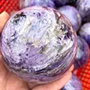 Natural Rare Russian Charoite Quartz Crystal Sphere Orb Decor 60-90mm Healing Collectible Rich Purple Gemstone Ball ~ Stone of Transformation ,Wisdom, Harmony Chakra