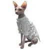 T-shirt 100% coton sphinx animal de compagnie chat vêtements chat petit chien vêtements