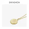 ENFASHION Cute Crystal Star Moon Pendant Choker Donna Collana in acciaio inossidabile color oro Fashion Femme Jewelry P3062