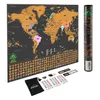 Deluxe Erase World Travel Mapa Zdrap Off Do Room Home Office Decoration Naklejki ścienne 210726