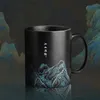 black china mugs