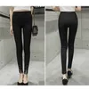 Nouveau été automne femmes pantalons femme taille haute dentelle noir pantalon stretch maigre crayon pantalon pantalon femme plus taille 6XL Q0801