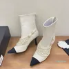 Bottes pour femmes marque de luxe concepteur filles avec talons dames intérieur Espadrile plate-forme