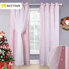 cortinas rosa.