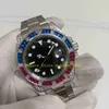 2 Color Real Po And Gift Box Watch Men's 40mm Steel Diamond Ruby Bezel II 116759SAru 116759 Yellow Gold 116758 Automatic M216Z