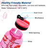 QuiFit 2L 1.3L 450ml Half Gallon Tritan Sports Water Bottle with Locking Flip-Flop Lid Fruit Infuser Net Clear Drinking Bottles 210908