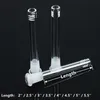 14mm Femelle à 18mm Mâle Verre Épais Downstem Narguilé Diffusé Tige Drop Down Adaptateur 8 Tailles Pour Eau Bong Dab Rigs