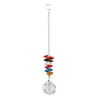 Dekorativa föremål Figurer 1st K9 Crystal Suncatchers Hanging Metal Pendant Home Garden Decor Light Catching Decoration in Stock