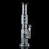 Mais novos tubos de água Big Bong 14 feminino articulação de Óleo Dab Rigs Tipo de vidro grosso Gelo Pinço N Holes Percolador Donut Perc Hookahs com tigela WP2191