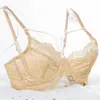 Other Panties Luxury Brand Lace Bras Underwear Women Sets Plus Size D Cup Female Transparent Bra And Panties Set Hot See Through Sexy Lingerie L2404