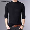 Coodrony Boże Narodzenie sweter mężczyzn ubrania zima grube ciepłe męskie swetry kaszmirowe sweter mężczyźni casual o-neck pull homme 8252 211221