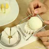 Creative Egg Slicer Cooking Tools 2in1 Cut Multifunction Kitchen Egg Slicer Sectione Cutter Mold Flower Edges Gadgets Home Tool XVT1693
