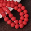 Other 4mm 6mm 8mm 10mm Matte Rubber-Like Round Glass Loose Beads For Jewelry Making