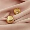 Zwięzły Luksusowy 18 K Pozłacane okrągłe kulkowe kolczyki Temperament Kobiety Marka Design Moda Wykwintne S925 Srebrne Earrings