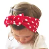 Baby Headbands Floral Dot Bunny Włosy Akcesoria Kids Head Wrap Dziewczyny Dzieci Elastyczny Bow Pałąk 3 sztuk Zestaw Kha78