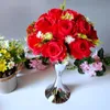 45cm altura de mesa de casamento Centerpieces decoração flor artificial com carrinho de sereia definido para festa decoração de Natal 2 pcs / lote