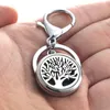 Mode Round Little Love Keychain Smycken Rostfritt Stål Essential Oljediffusor Parfym Aromaterapi Locket Key Chain Smycken