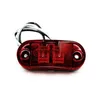 Phares de voiture 5 pièces feux de position latéraux LED ambre et rouge pour remorque camion pick-up RV ovale 2.5"