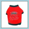 Forniture di abbigliamento per cani Animali domestici Giardino Cucciolo Stampa Ombrello Amore Estate Animali domestici Camicie Cani di piccola taglia Vestiti Gilet T-shirt Llb9147 Consegna a domicilio 20