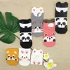 Panda Renard Lapin Chien Automne Hiver Mode Animal Femmes Coton Chaussettes Casual Heureux Chaussettes Drôles Corée Harajuku Kawaii Filles Mignonnes G1224