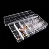18 Grille 28.7x16.5x4.8cm Boîte Transparente Transparente En Plastique Cosmétique Nail-art Boîte À Pilules, Conteneur De Stockage Portable Y2699 210315