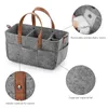 Stroller Parts & Accessories Gray Felt Bag Diaper Caddy Organizer Cup Holder Shower Basket Portable Nursery Storage Bin Car Tote For Toy