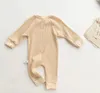 Baby Boys Girls Rompers Полосатые односмысленные комбинезоны Осень С Длинным рукавом Один кусок Бодисины Детская Одежда 4 Цвета Дизайн BT6683